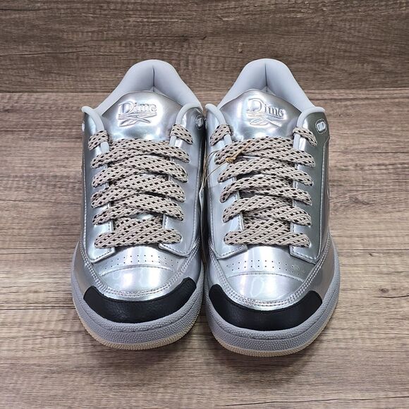 Reebok DIME x Club C Bulc Men's Size 13 Metallic Silver Sneakers (100069825) NEW - Picture 2 of 9